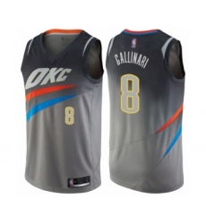 Youth Oklahoma City Thunder #8 Danilo Gallinari Swingman Gray Basketball Jersey - City Edition