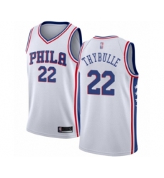 Men's Philadelphia 76ers #22 Mattise Thybulle Swingman White Basketball Jersey - Association Edition