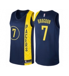 Women's Indiana Pacers #7 Malcolm Brogdon Swingman Navy Blue Basketball Jersey - City Edition
