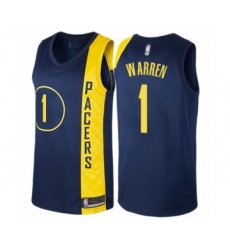 Women's Indiana Pacers #1 T.J. Warren Swingman Navy Blue Basketball Jersey - City Edition