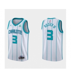 Men's Charlotte Hornets #3 Terry Rozier III White Stitched NBA Jersey