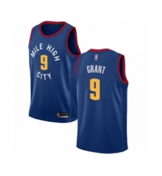 Men's Denver Nuggets #9 Jerami Grant Authentic Blue Alternate Basketball Jersey Statement Edition