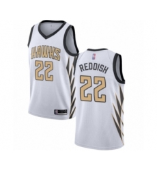 Men's Atlanta Hawks #22 Cam Reddish Authentic White Basketball Jersey - City Edition