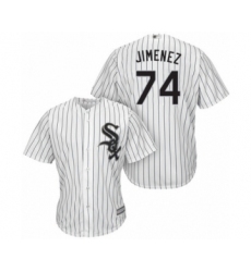 Youth Chicago White Sox #74 Eloy Jimenez Authentic White Home Cool Base Baseball Jersey