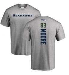 NFL Nike Seattle Seahawks #83 David Moore Ash Backer T-Shirt