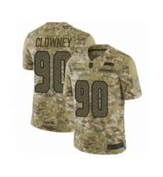 Youth Seattle Seahawks #90 Jadeveon Clowney Limited Camo 2018 Salute to Service Football Jersey