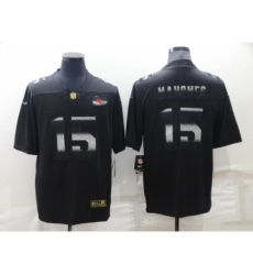 Men's Kansas City Chiefs #15 Patrick Mahomes Black 2022 Shadow Vapor Untouchable Stitched Nike Limited Jersey