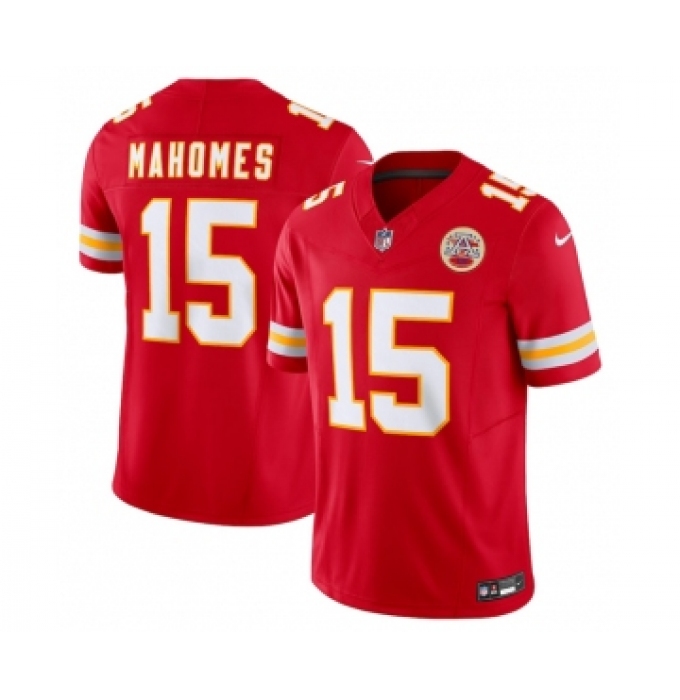 Men's Kansas City Chiefs #15 Patrick Mahomes Red 2023 F.U.S.E. Vapor Untouchable Limited Stitched Jersey