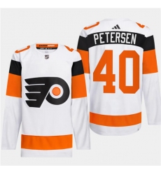 Men's Philadelphia Flyers #79 Carter Hart White 2024 Stadium Series Stitched Jersey