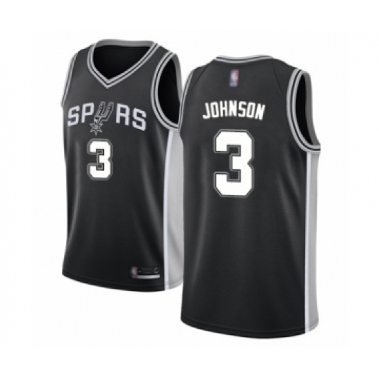 Youth San Antonio Spurs #3 Keldon Johnson Swingman Black Basketball ...