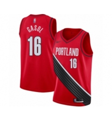 Youth Portland Trail Blazers #16 Pau Gasol Swingman Red Finished Basketball Jersey - Statement Edition