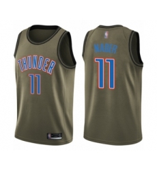 Youth Oklahoma City Thunder #11 Abdel Nader Swingman Green Salute to Service Basketball Jersey