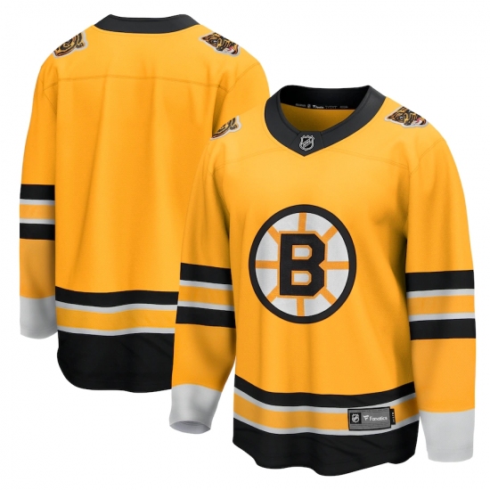 Men\'s Boston Bruins Fanatics Branded Blank Gold 2020-21 Special Edition ...