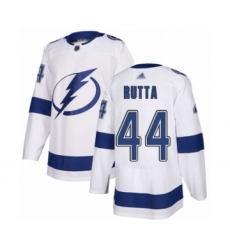 Men's Tampa Bay Lightning #44 Jan Rutta Fanatics Branded White Away Breakaway Hockey Jersey