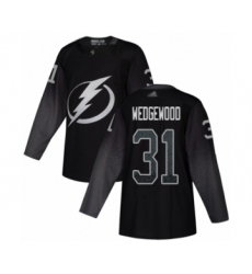 Men's Tampa Bay Lightning #31 Scott Wedgewood Authentic Black Alternate Hockey Jersey