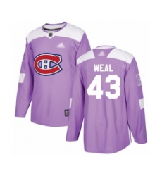 Youth Montreal Canadiens #44 Nate Thompson Authentic Red Home Hockey Jersey