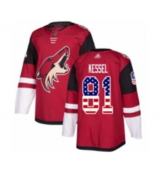 Youth Arizona Coyotes #81 Phil Kessel Authentic Red USA Flag Fashion Hockey Jersey