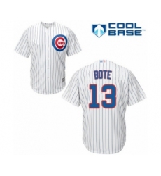 Youth Chicago Cubs #13 David Bote Authentic White Home Cool Base Baseball Player Jersey