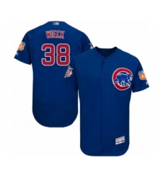 Men's Chicago Cubs #38 Brad Wieck Royal Blue Alternate Flex Base Authentic Collection Baseball Player Jersey
