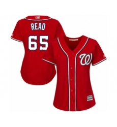 Women's Washington Nationals #65 Raudy Read Authentic Red Alternate 1 Cool Base Baseball Player Jersey