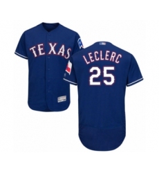 Men's Texas Rangers #25 Jose Leclerc Royal Blue Alternate Flex Base Authentic Collection Baseball Player Jersey