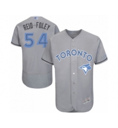 Men's Toronto Blue Jays #54 Sean Reid-Foley Authentic Gray 2016 Father's Day Fashion Flex Base Baseball Player Jersey