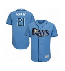 Men's Tampa Bay Rays #21 Jesus Aguilar Columbia Alternate Flex Base Authentic Collection Baseball Player Jersey