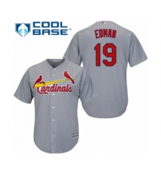Youth St. Louis Cardinals #19 Tommy Edman Authentic Light Blue Alternate Cool Base Baseball Player Jersey