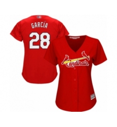 Women's St. Louis Cardinals #28 Adolis Garcia Authentic Red Alternate Cool Base Baseball Player Jersey