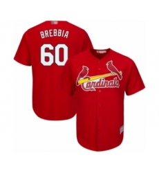 Youth St. Louis Cardinals #60 John Brebbia Authentic Red Alternate Cool Base Baseball Player Jersey