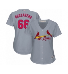 Women's St. Louis Cardinals #66 Randy Arozarena Authentic Red Alternate Cool Base Baseball Player Jersey