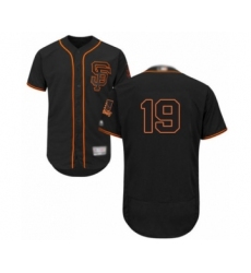 Men's San Francisco Giants #19 Mauricio Dubon Black Alternate Flex Base Authentic Collection Baseball Player Jersey