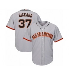 Youth San Francisco Giants #37 Joey Rickard Authentic Grey Road Cool Base Baseball Player Jersey