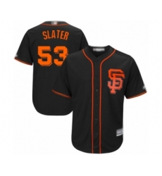 Youth San Francisco Giants #53 Austin Slater Authentic Black Alternate Cool Base Baseball Player Jersey