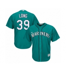 Youth Seattle Mariners #39 Shed Long Authentic Teal Green Alternate Cool Base Baseball Player Jersey