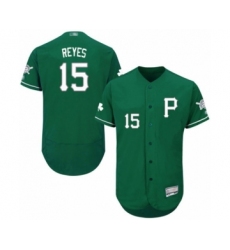 Men's Pittsburgh Pirates #15 Pablo Reyes Green Celtic Flexbase Authentic Collection Baseball Player Jersey