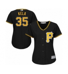 Women's Pittsburgh Pirates #35 Keone Kela Authentic Black Alternate Cool Base Baseball Player Jersey