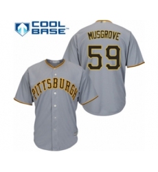 Youth Pittsburgh Pirates #59 Joe Musgrove Authentic Grey Road Cool Base Baseball Player Jersey