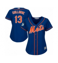 Women's New York Mets #13 Luis Guillorme Authentic Royal Blue Alternate Home Cool Base Baseball Player Jersey