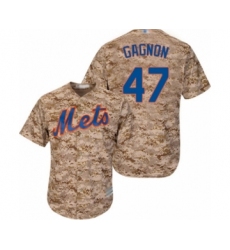 Men's New York Mets #47 Drew Gagnon Authentic Camo Alternate Cool Base Baseball Player Jersey