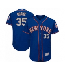 Men's New York Mets #35 Jacob Rhame Royal Gray Alternate Flex Base Authentic Collection Baseball Player Jersey