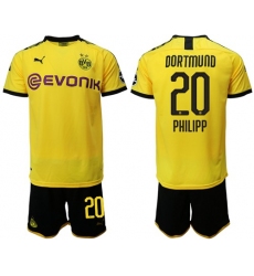 Dortmund #20 Philipp Home Soccer Club Jersey
