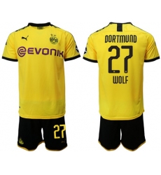 Dortmund #27 Wolf Home Soccer Club Jersey