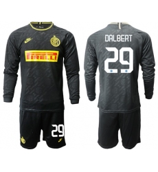 Inter Milan #29 Dalbert Third Long Sleeves Soccer Club Jersey