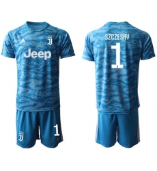 Juventus #1 Szczesny Light Blue Soccer Club Jersey