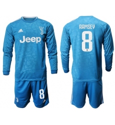 Juventus #8 Ramsey Third Long Sleeves Soccer Club Jersey