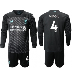 Liverpool #4 Virgil Third Long Sleeves Soccer Club Jersey