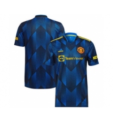 Men's Manchester United Blue Soccer Club Jersey