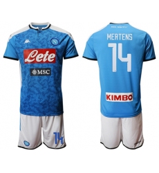 Naples #14 Mertens Blue Home Soccer Club Jersey