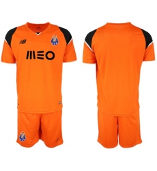 Oporto Blank Orange Goalkeeper Soccer Club Jersey